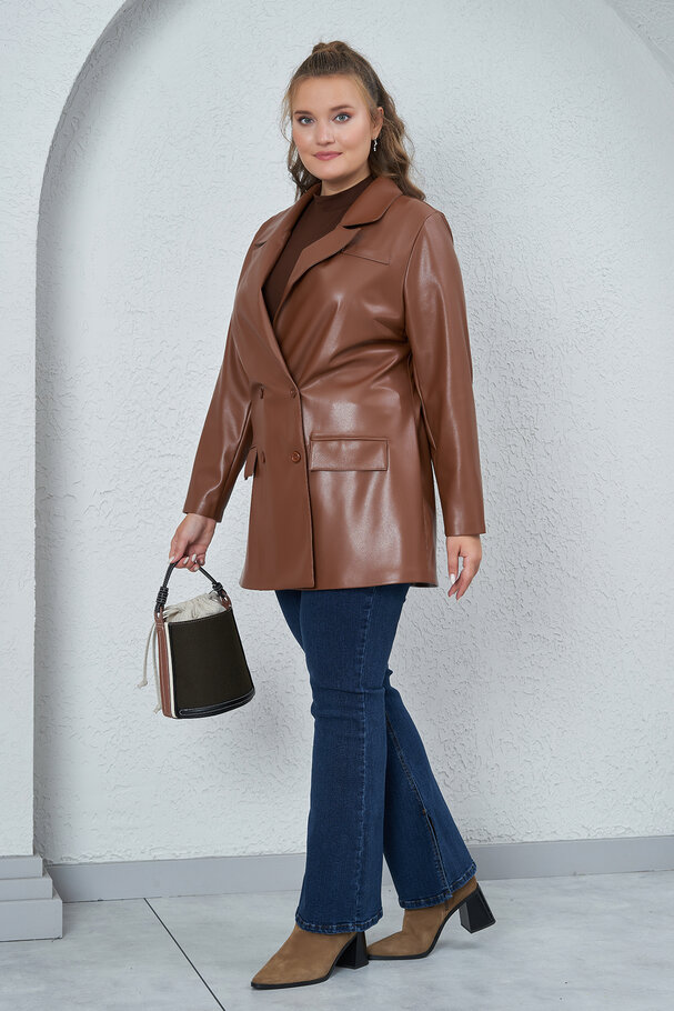 DERİ BLAZER CEKET