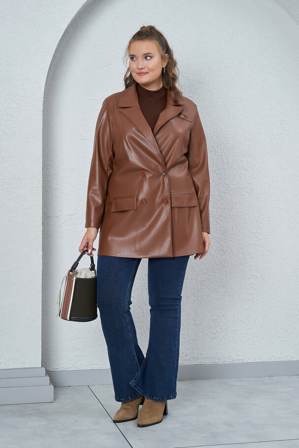 DERİ BLAZER CEKET