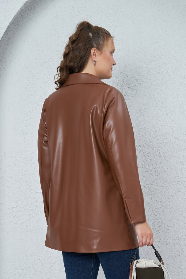 DERİ BLAZER CEKET