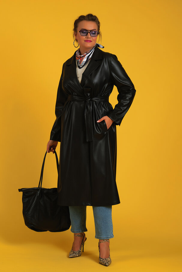 DERİ TRENCHCOAT