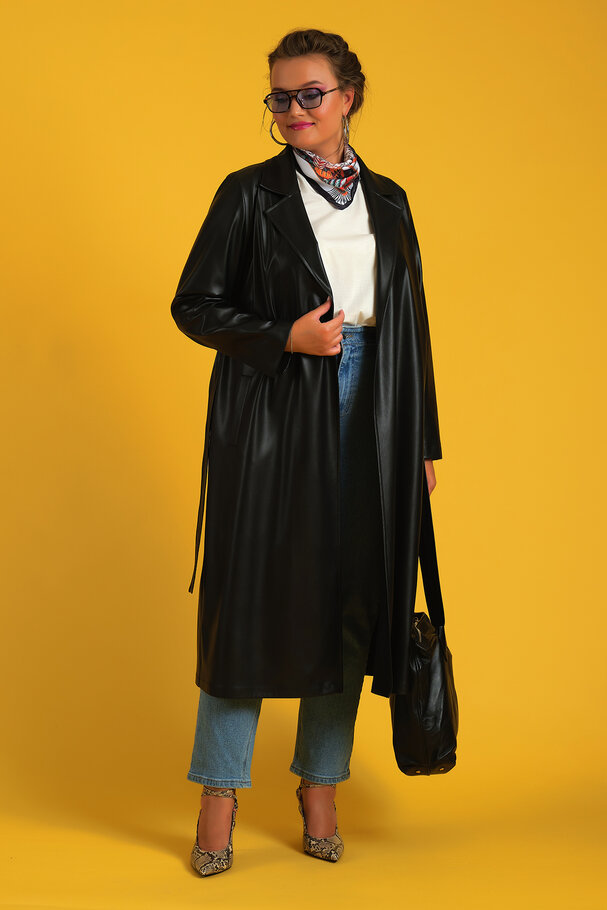 DERİ TRENCHCOAT