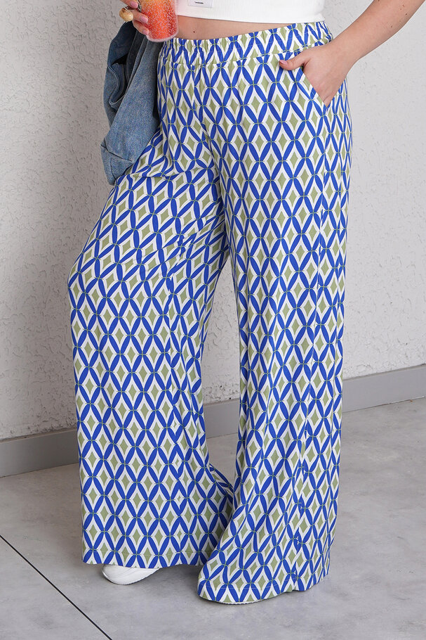 DESENLİ DÖKÜMLÜ PANTOLON