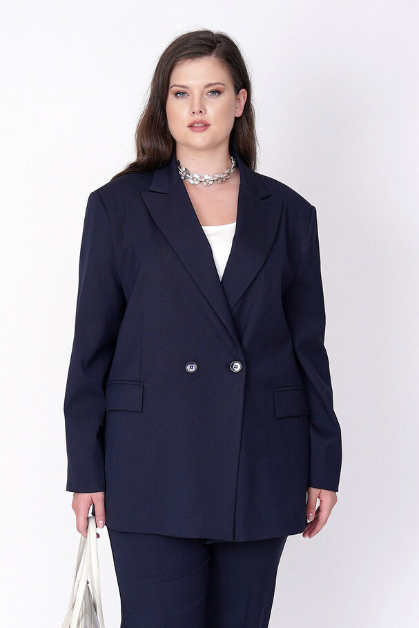 DOUBLE-BREASTED BLAZER JACKET