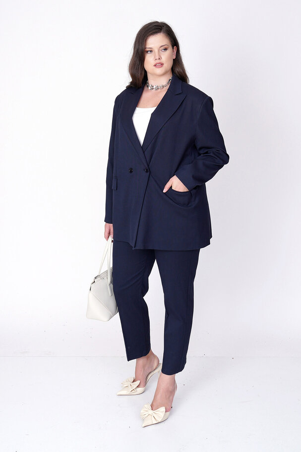 DOUBLE-BREASTED BLAZER JACKET