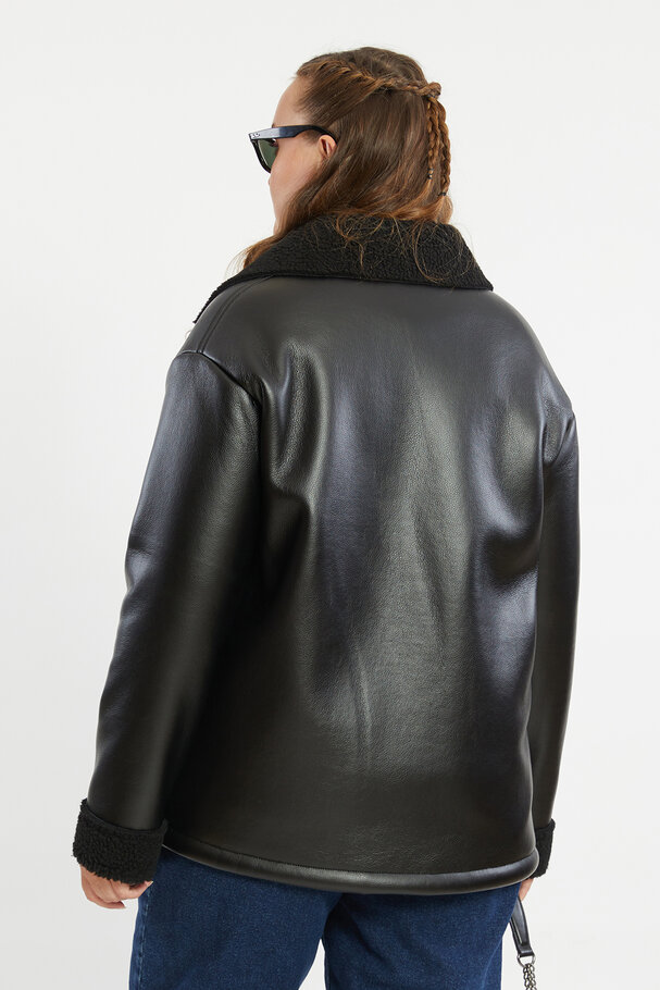 DOUBLE-FACED BIKER JACKET