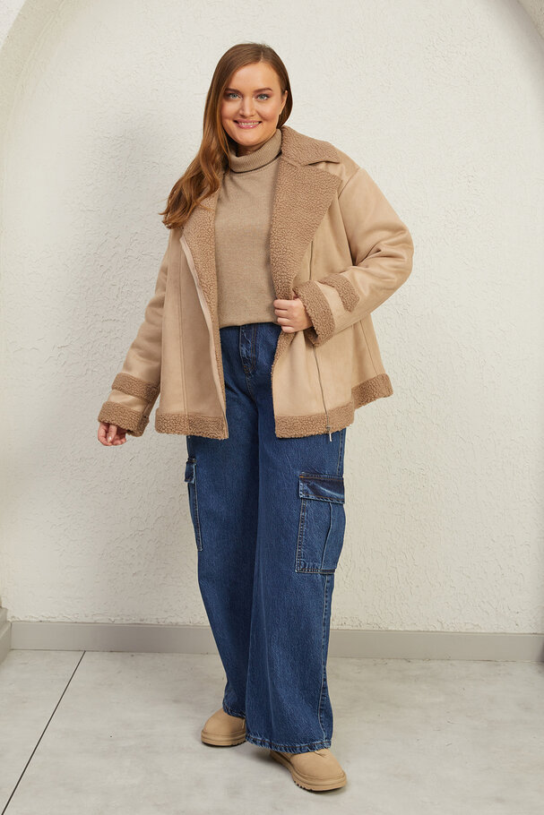 DOUBLE-FACED BIKER SUEDE JACKET