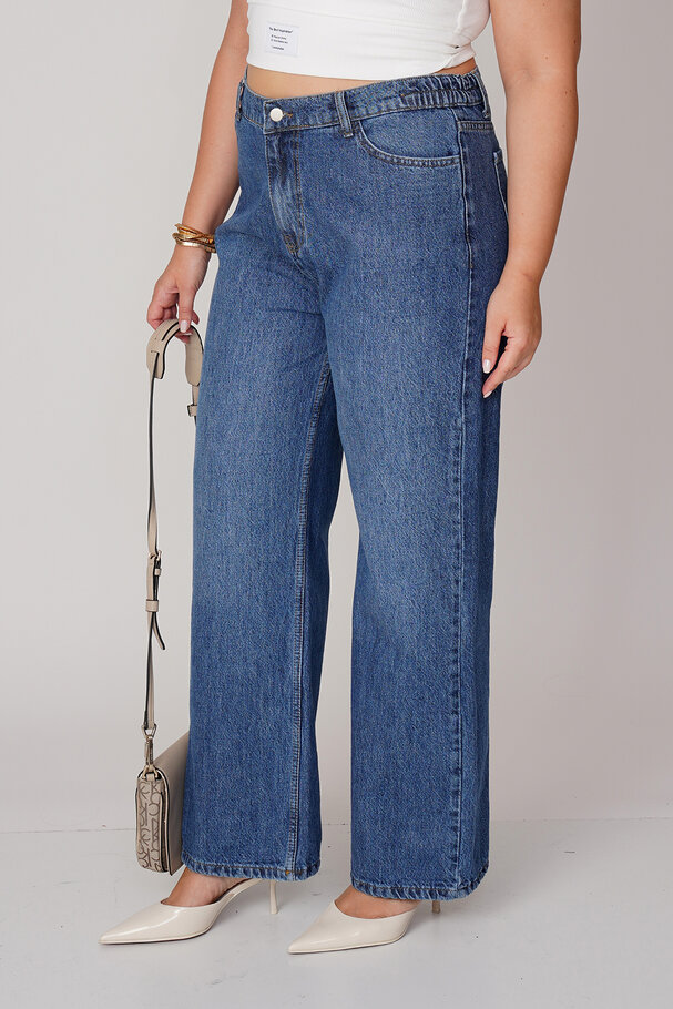DÜZ KESİM YÜKSEK BEL JEAN