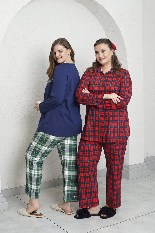 EKOSE PAMUKLU PİJAMA TAKIMI