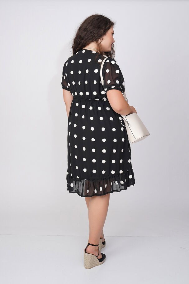 EMBROIDERED CHIFFON DRESS