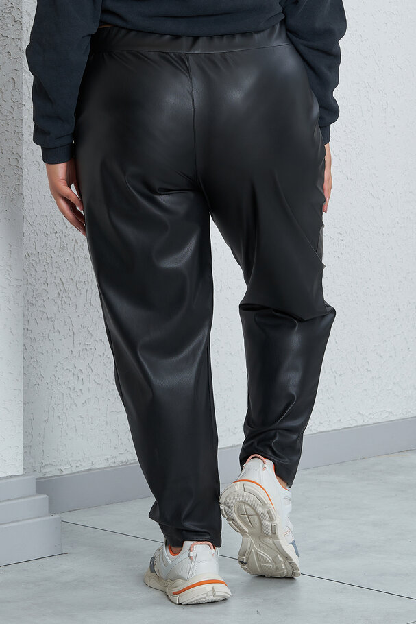 FAUX LEATHER TROUSERS