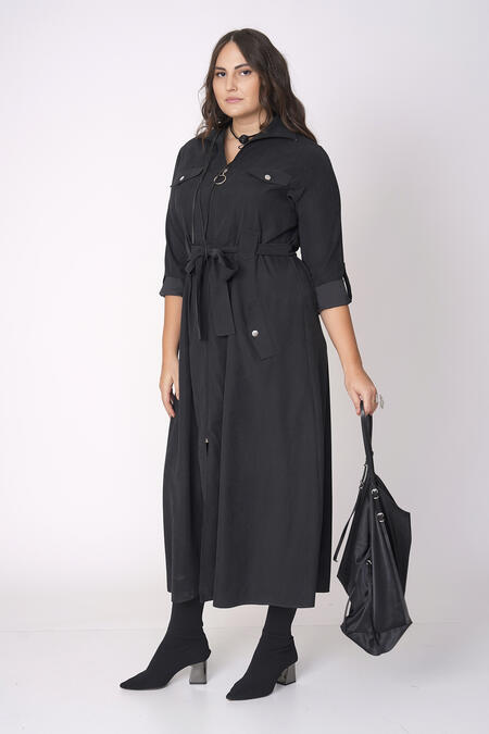  - FERMUARLI TRENÇ ELBİSE (1)