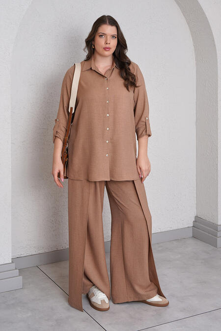 Büyük Moda - FLAMLI KETEN GÖMLEK (1) Büyük Moda - FLAMLI KETEN GÖMLEK (1)