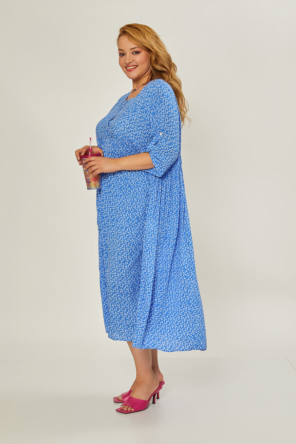 FLORAL PRINT MIDI DRESS