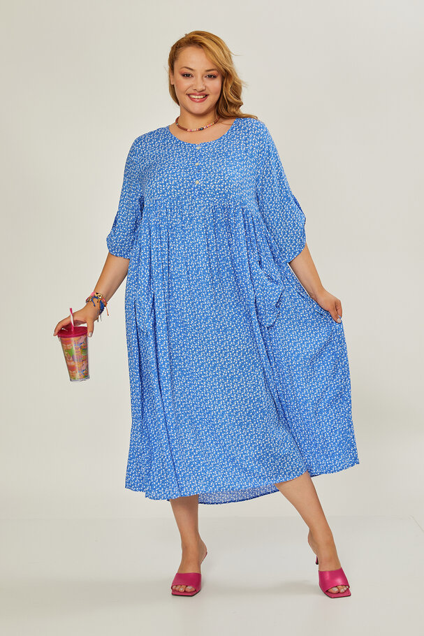 FLORAL PRINT MIDI DRESS