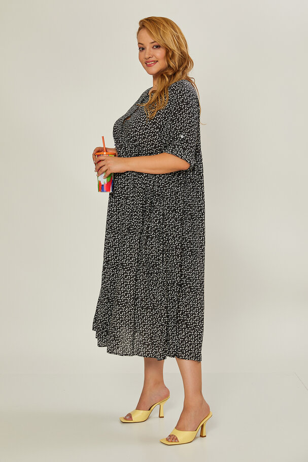 FLORAL PRINT MIDI DRESS