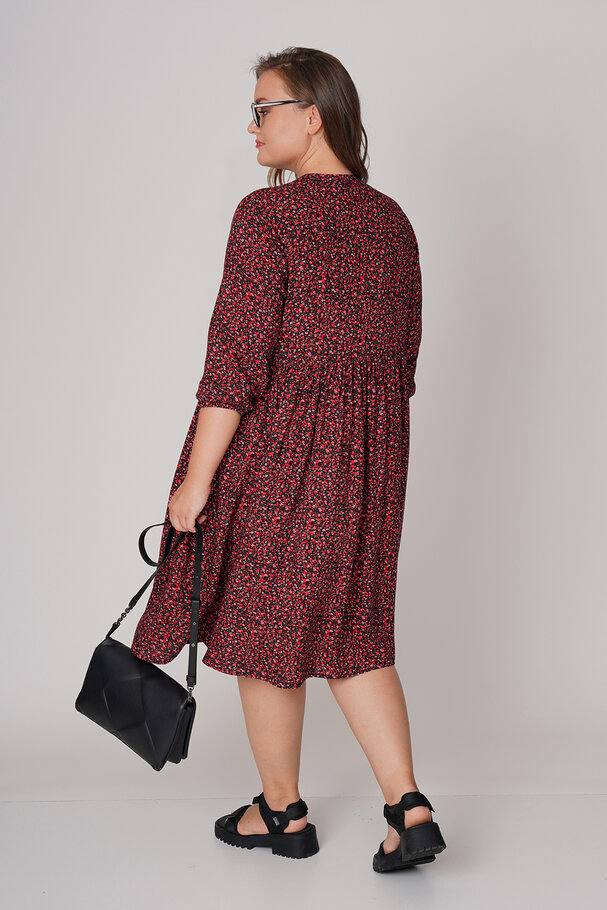 FLORAL PRINT VISCOSE DRESS