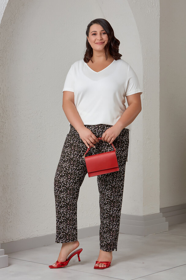 FLORAL PRINTED FLOWING TROUSERS