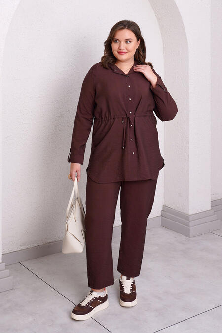 Büyük Moda - FLOWY DRAWSTRING HOODED JACKET (1)