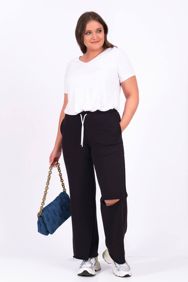 FRAYED JOGGING TROUSERS