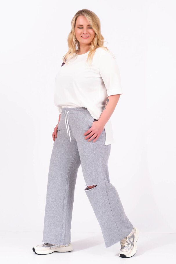 FRAYED JOGGING TROUSERS