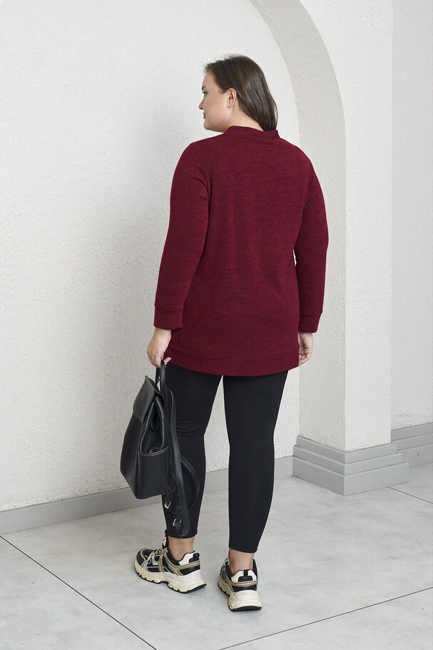 HEART EMBROIDERED KNIT CARDIGAN