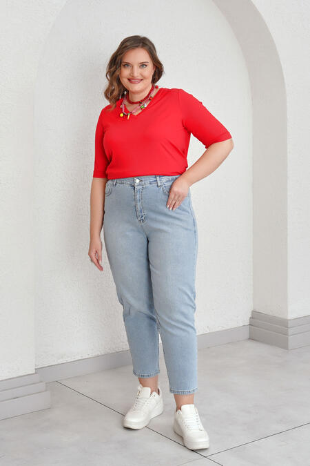 Büyük Moda - HIGH-WAIST MOM JEANS