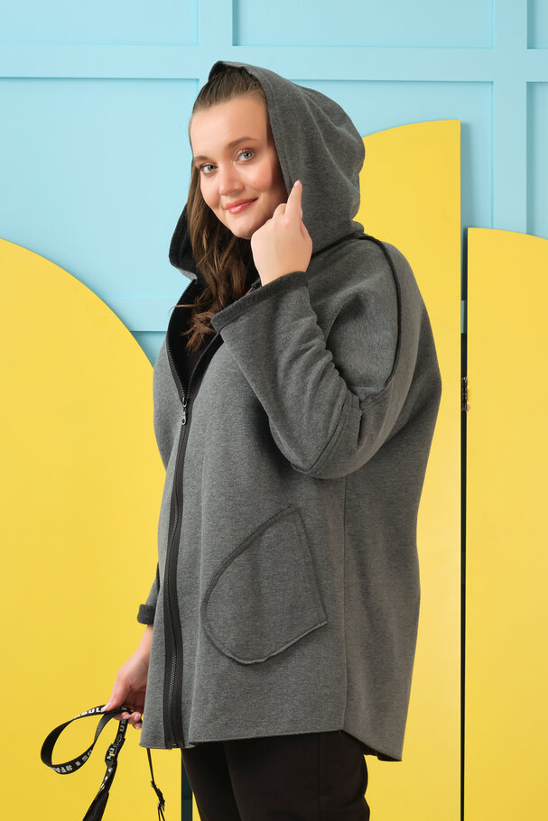 HOODED CARDIGAN