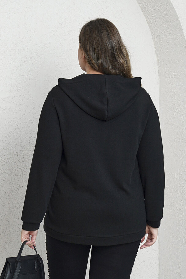 HOODED KNIT CARDIGAN