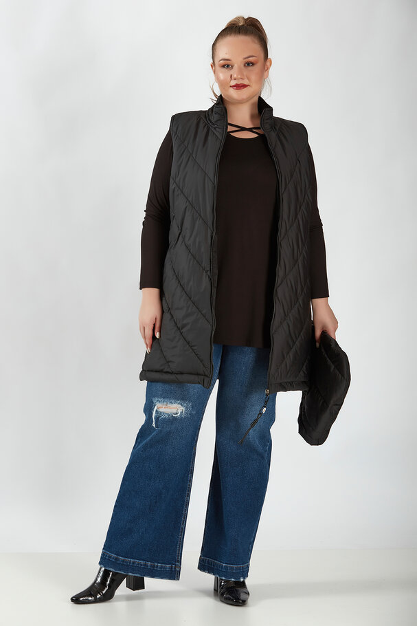 HOODED PUFFER JILET