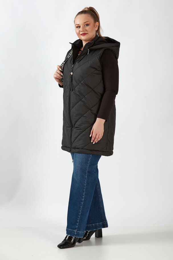 HOODED PUFFER JILET