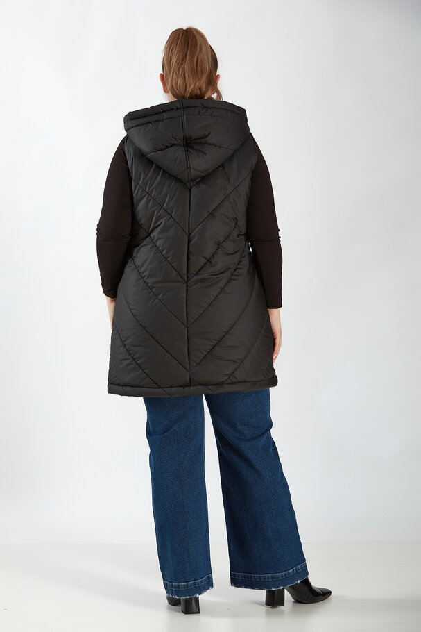 HOODED PUFFER JILET