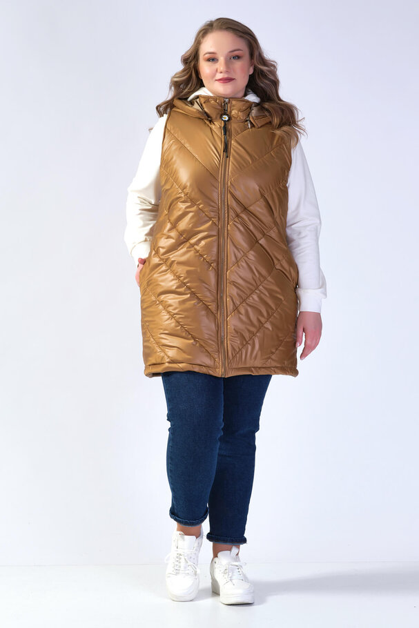 HOODED PUFFER JILET