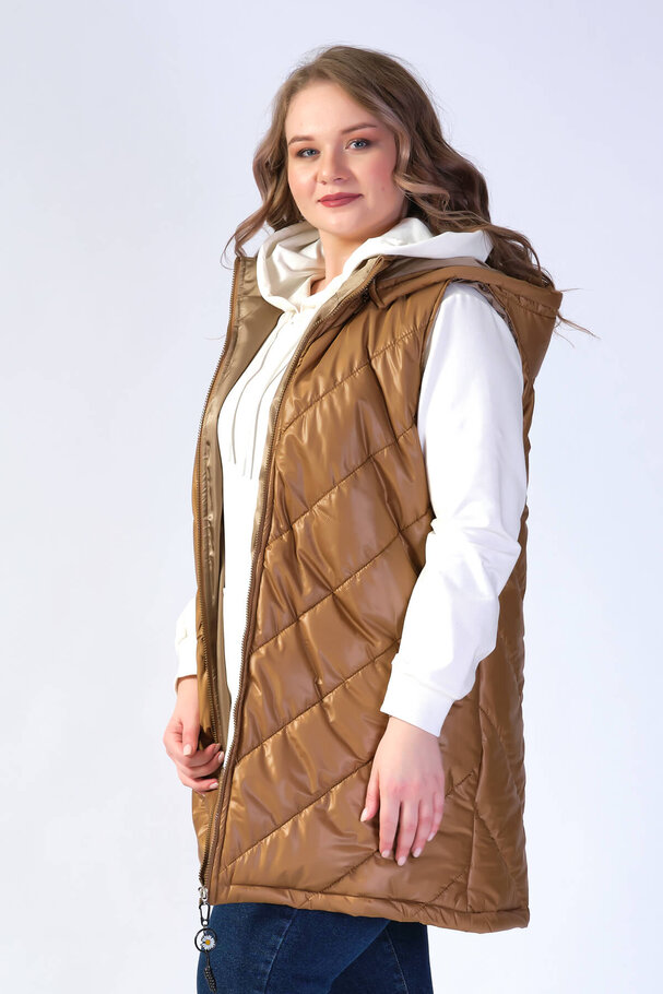 HOODED PUFFER JILET