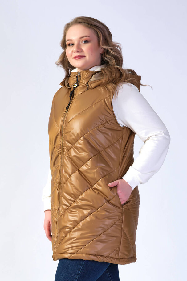 HOODED PUFFER JILET