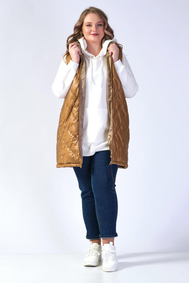 HOODED PUFFER JILET