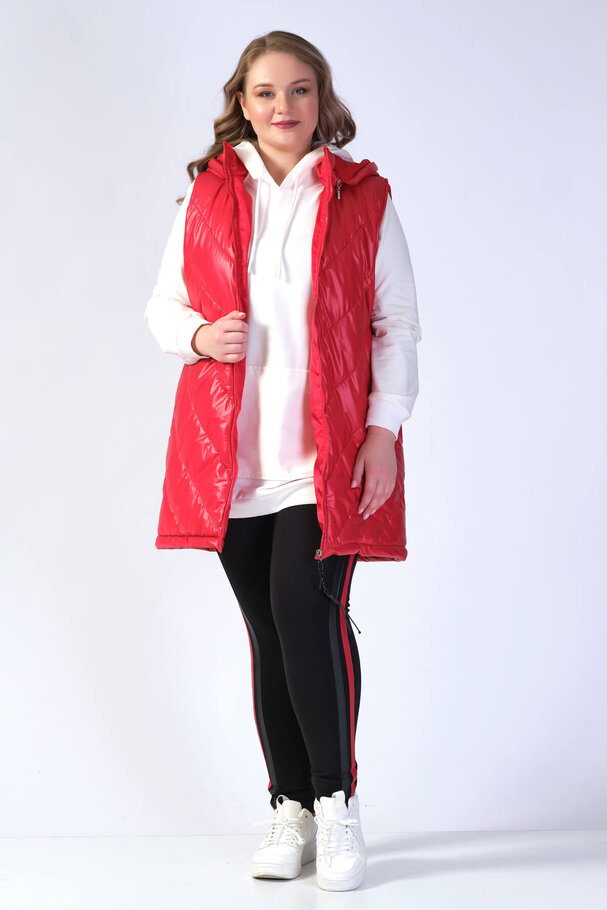 HOODED PUFFER JILET