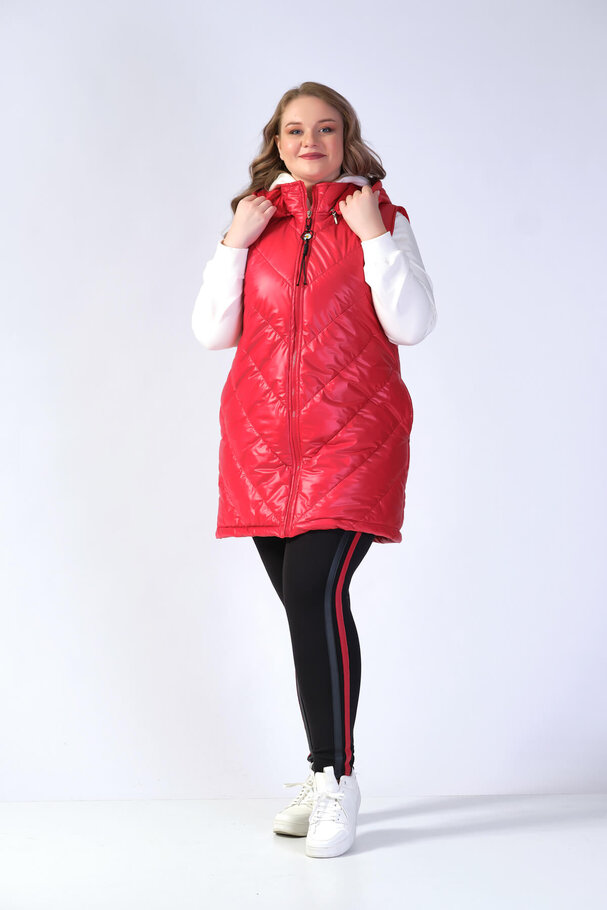 HOODED PUFFER JILET