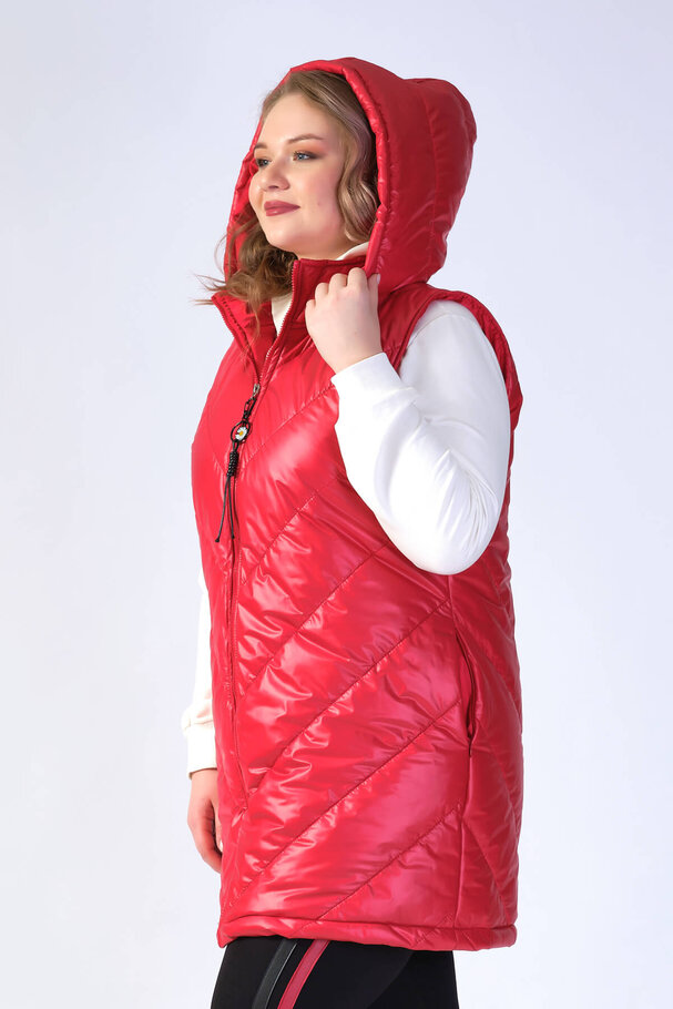 HOODED PUFFER JILET