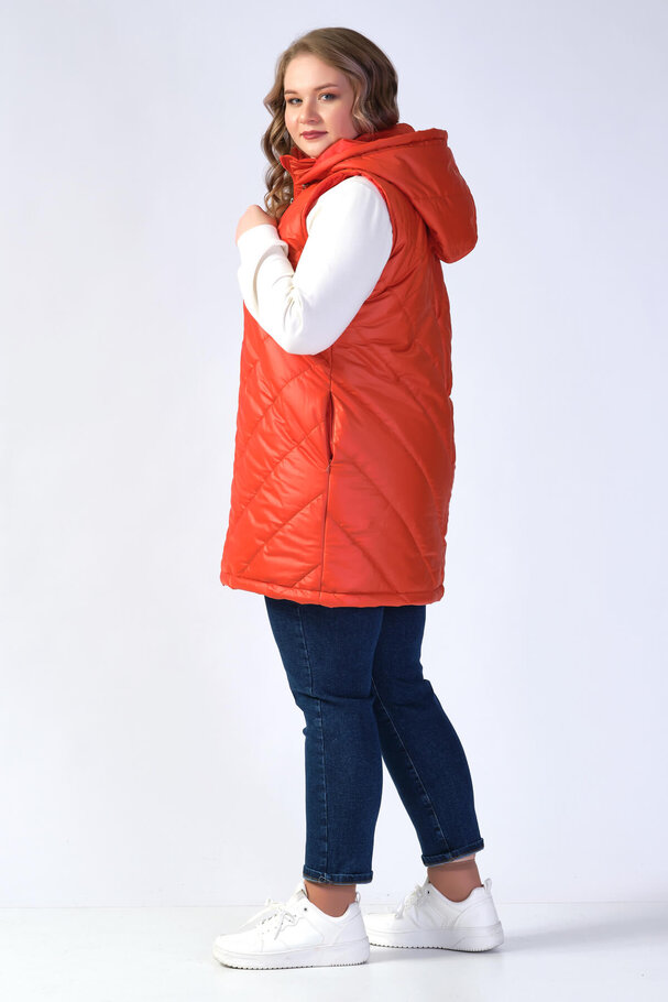 HOODED PUFFER JILET