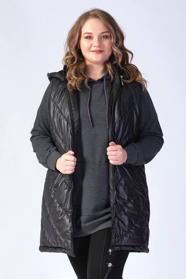 HOODED PUFFER JILET