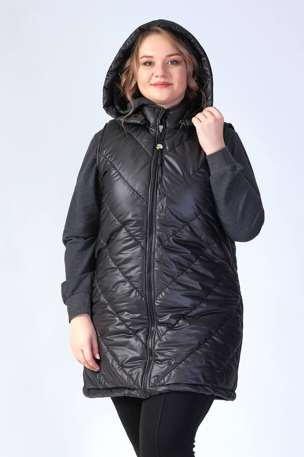HOODED PUFFER JILET