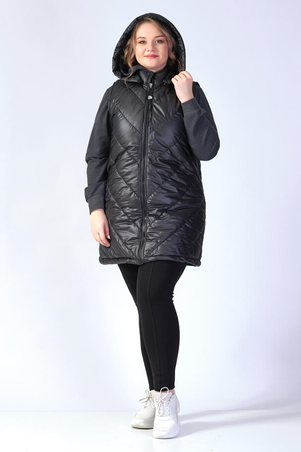 HOODED PUFFER JILET