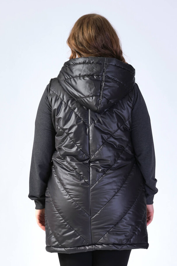 HOODED PUFFER JILET