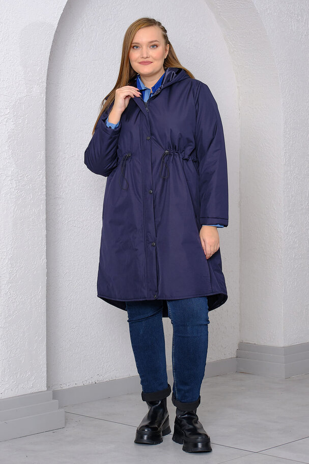 HOODED QUILTED COAT