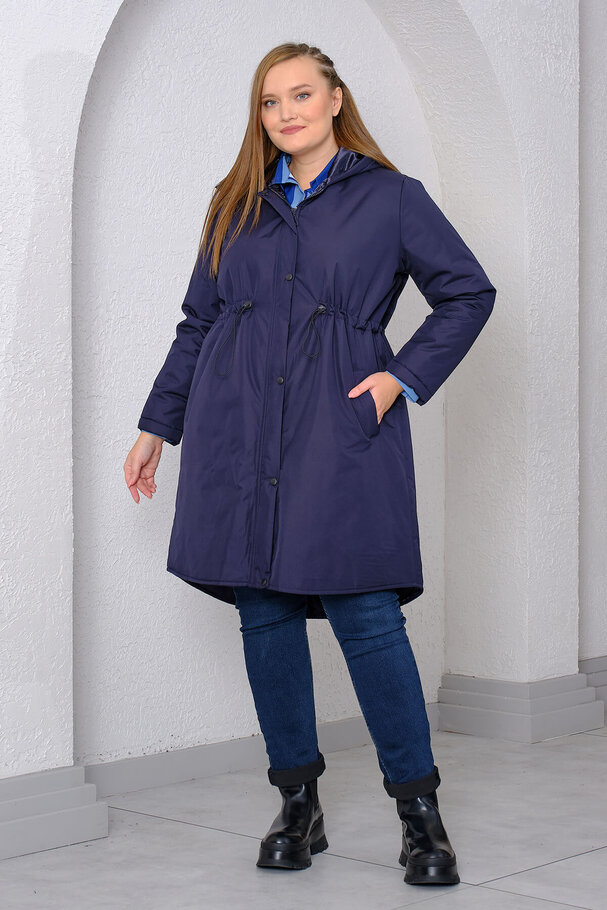 HOODED QUILTED COAT