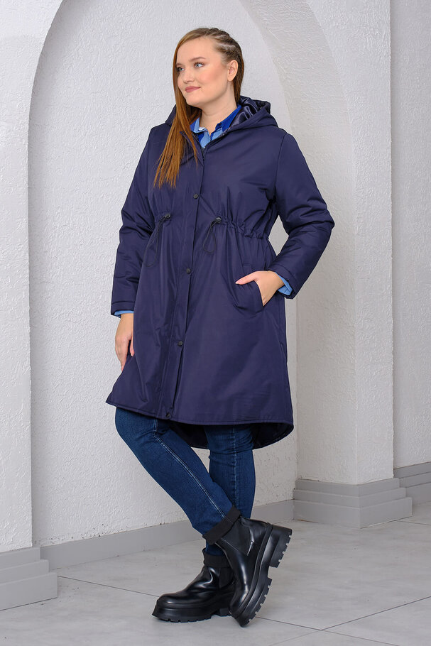 HOODED QUILTED COAT