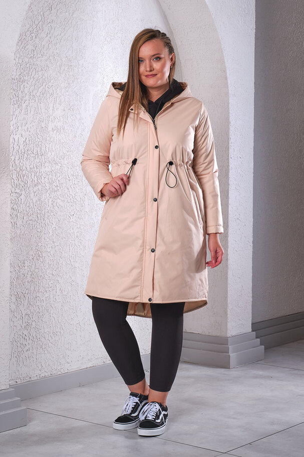 HOODED QUILTED COAT