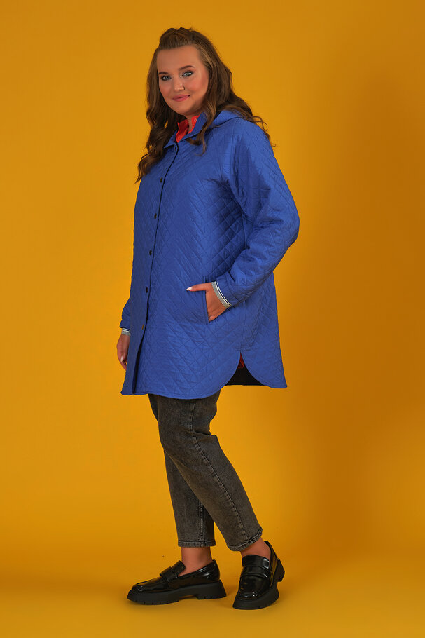 HOODED QUILTED COAT