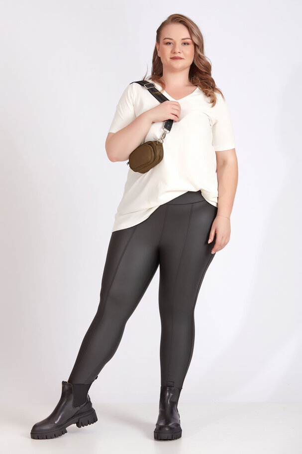 LEATHER LEGGINGS WITH SOFT BRUSHED INSIDE