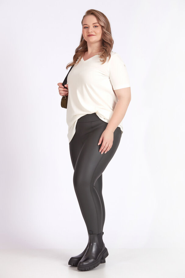 LEATHER LEGGINGS WITH SOFT BRUSHED INSIDE